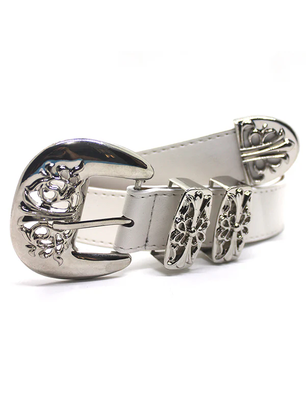 1pc Hollow carved cross buckle belt - Image 8