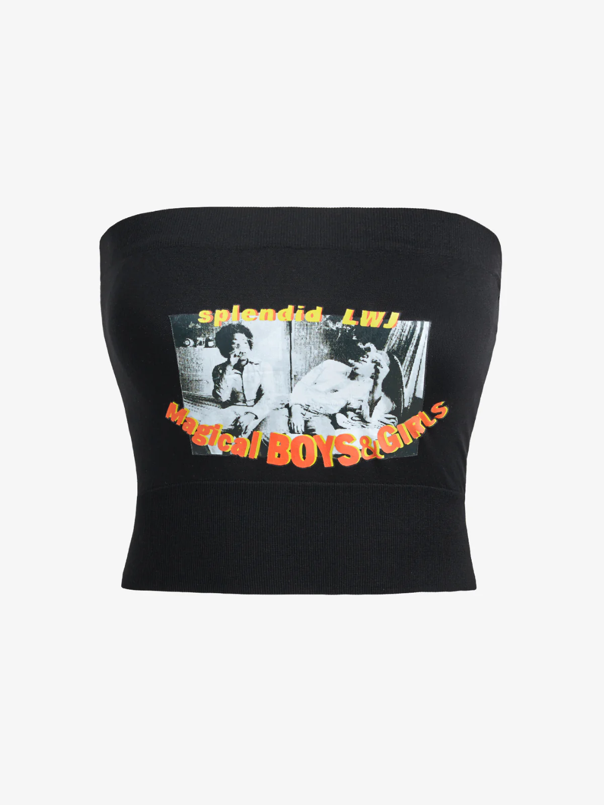 Alphabet Abstract Short Bandeau Top - Image 6