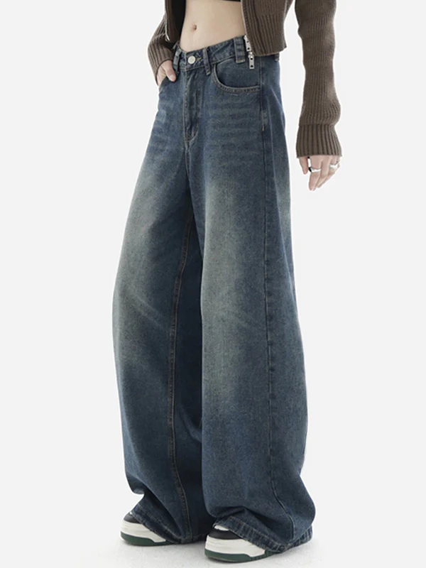 Blue Wash Baggy Boyfriend Jeans - Image 4