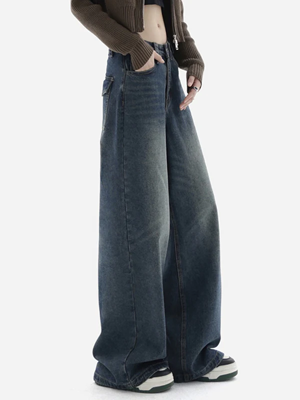 Blue Wash Baggy Boyfriend Jeans - Image 5