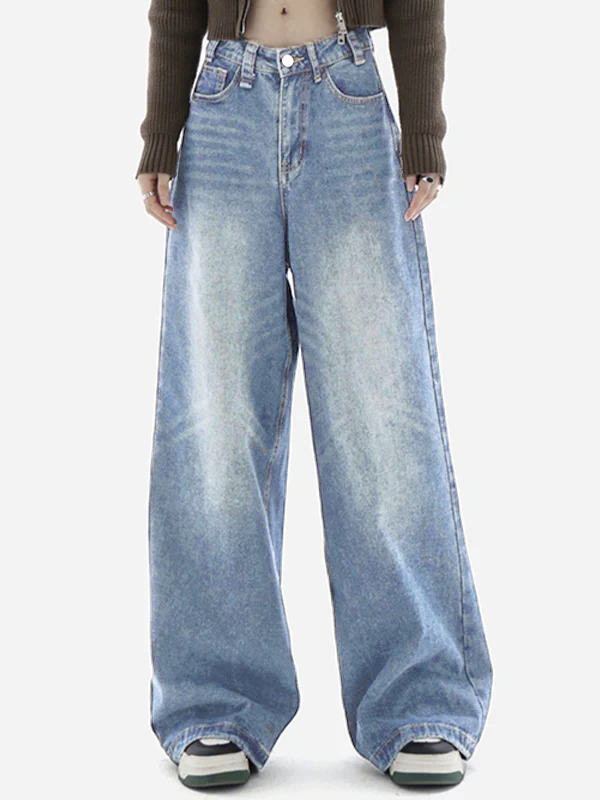 Blue Wash Baggy Boyfriend Jeans - Image 6