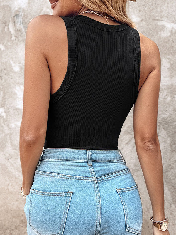 Bra-Style Round Neckline Tank Top - Image 13