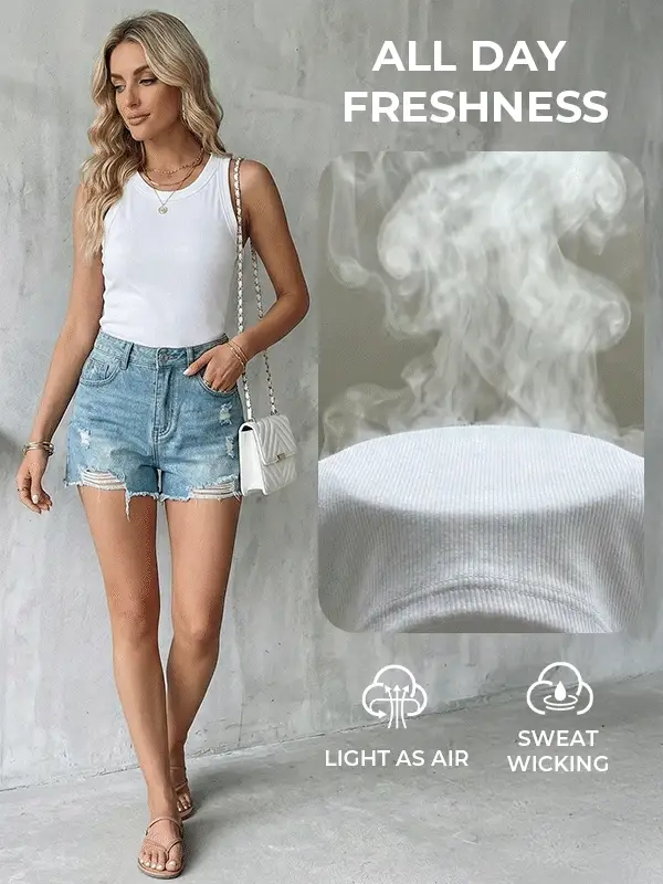 Bra-Style Round Neckline Tank Top - Image 3