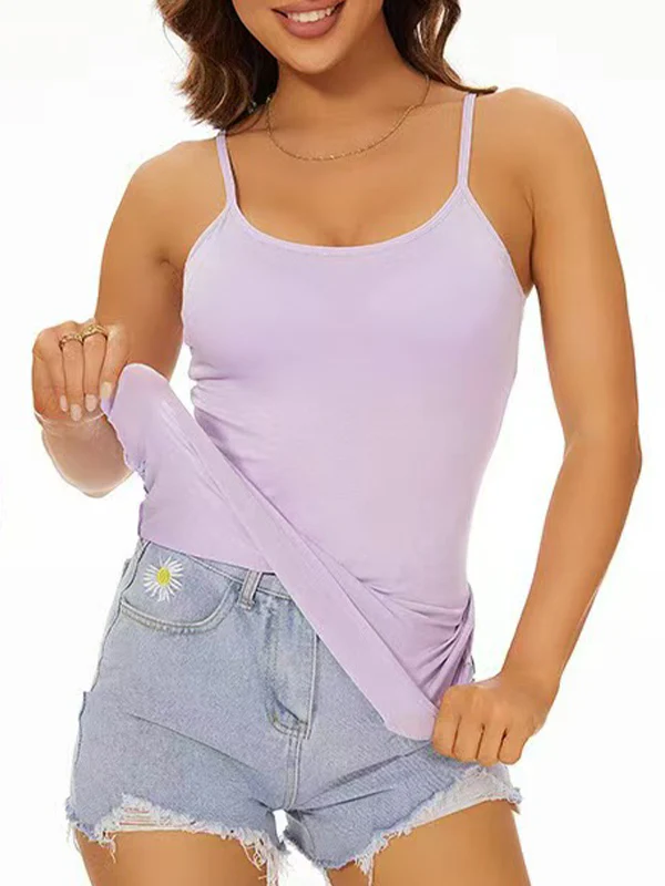 Seamless U-Back Top with Built-in Bra - Image 7
