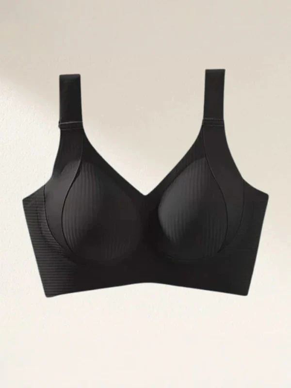 Comfortable Ribbed Wire-Free Support Bra - Image 10