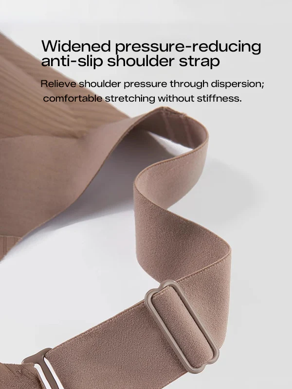Comfortable Ribbed Wire-Free Support Bra - Image 8