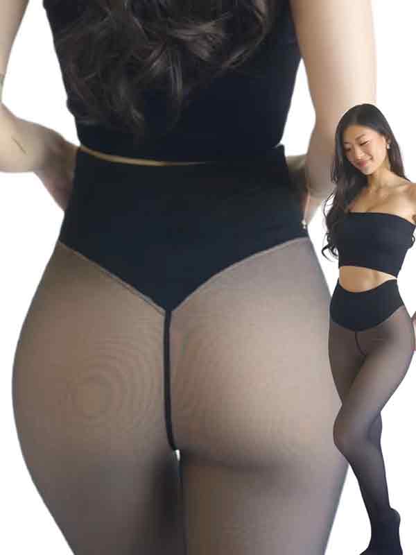 Fleece-Lined Sheer Leggings - Image 3