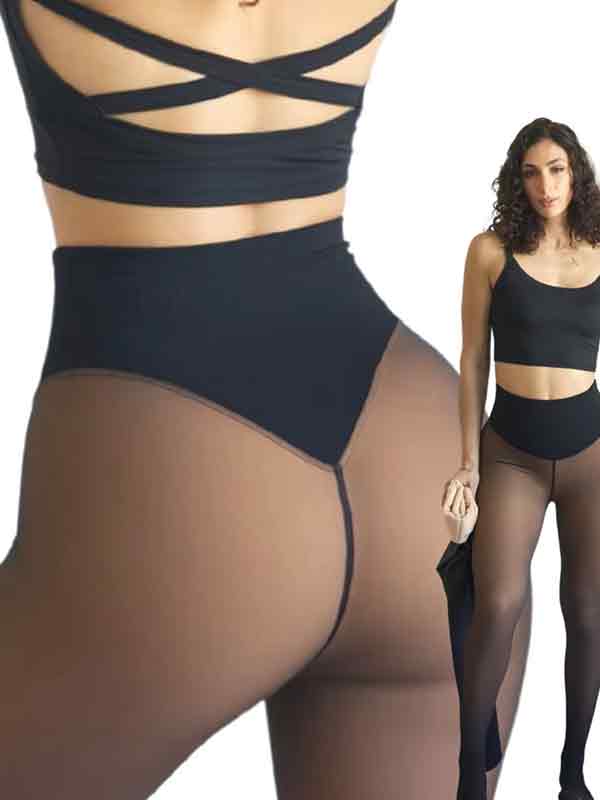 Fleece-Lined Sheer Leggings - Image 9