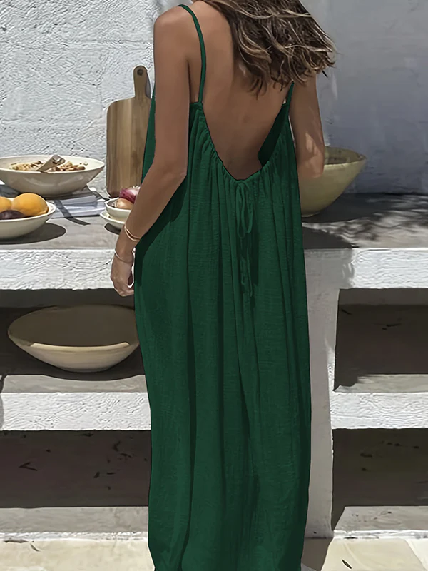 Women's Summer Backless Cami Lounge Dress - Image 27