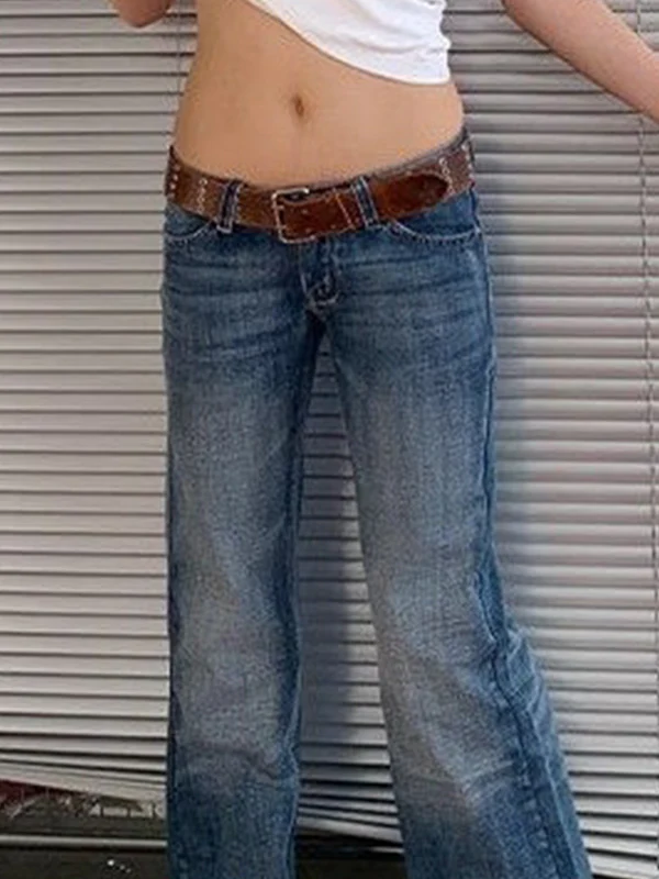 Vintage High Street Flare Jeans - Image 5
