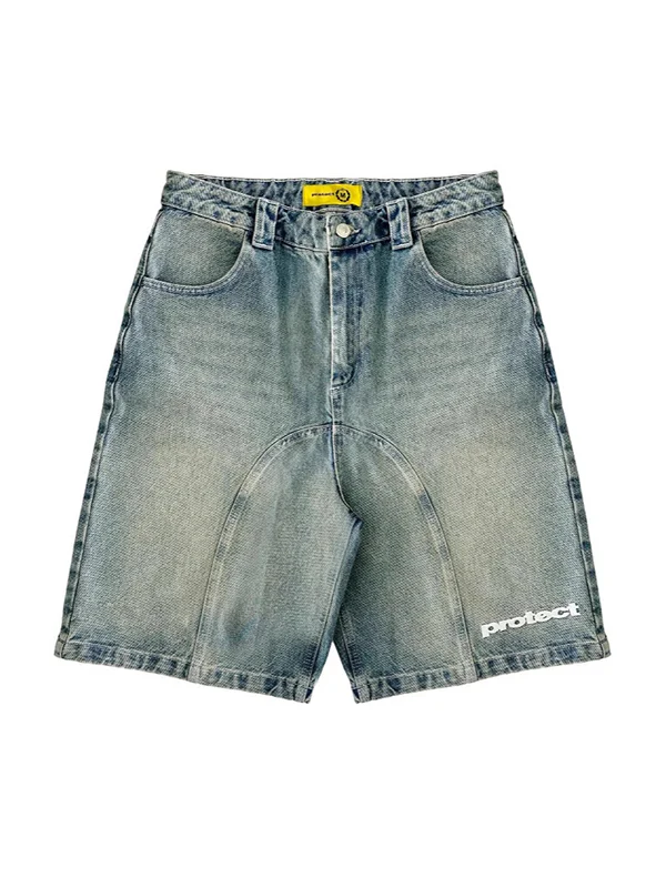 Retro Casual Denim Shorts - Image 4