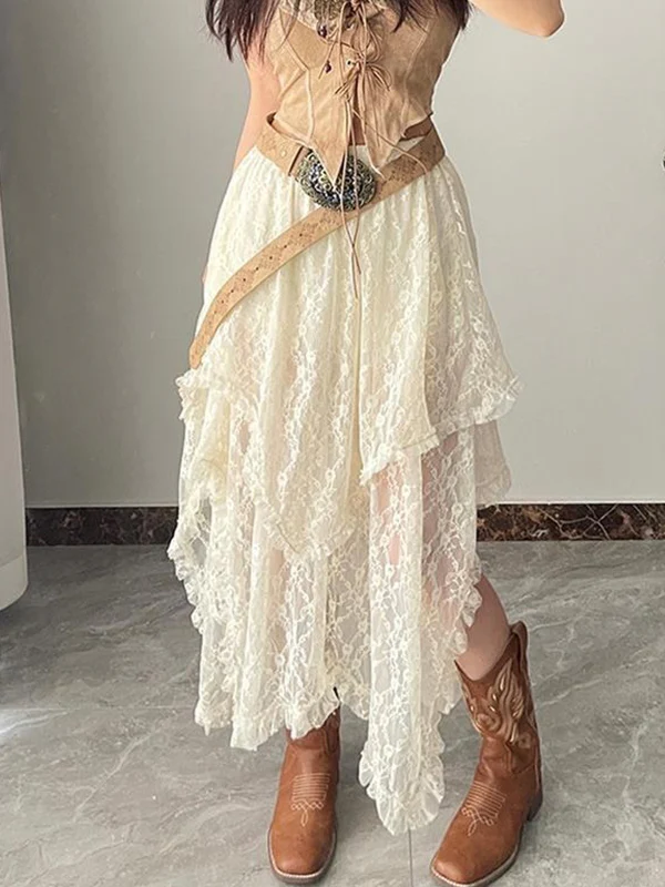 Boho Irregular Maxi Skirt - Image 3