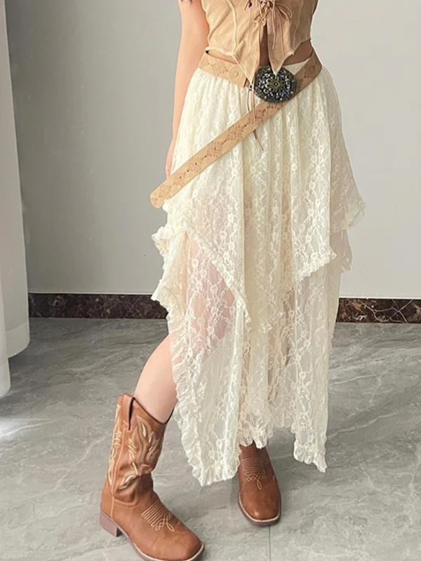 Boho Irregular Maxi Skirt - Image 4