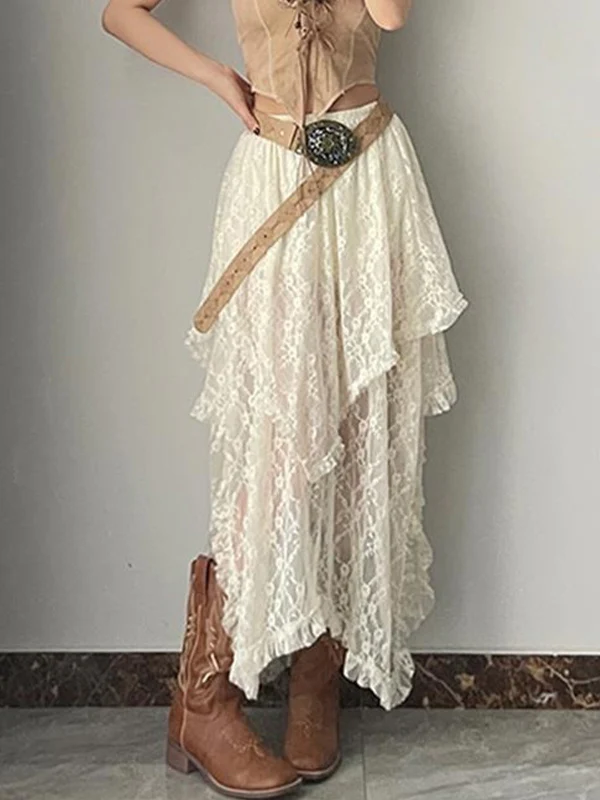 Boho Irregular Maxi Skirt - Image 5