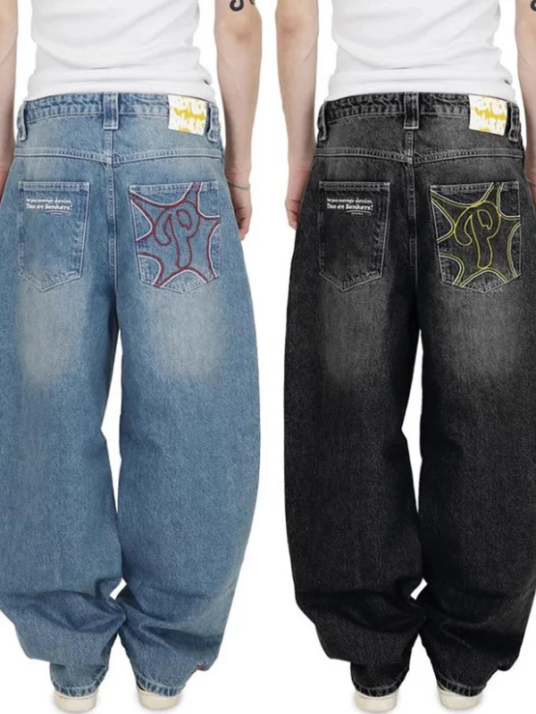 Vintage Embroidery Boyfriend Jeans - Image 6
