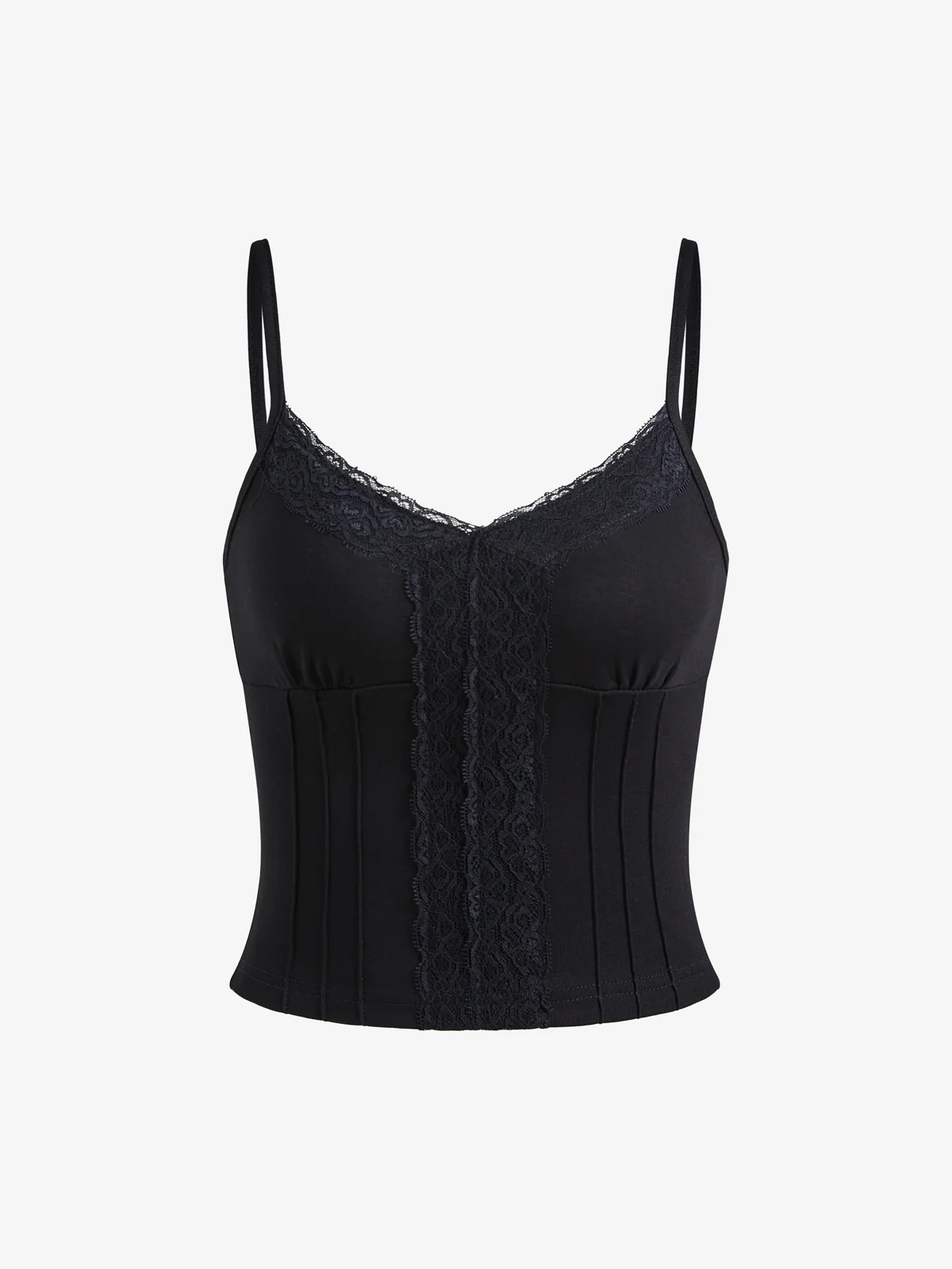 Lace stitching V Neck Cami Top - Image 6