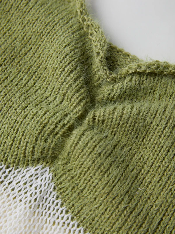 Lace Up Knitted Crop Cami Top - Image 3