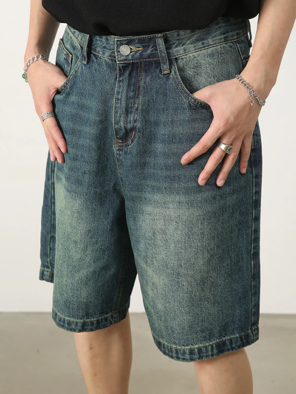 Men's Loose Casual Denim Shorts - Image 3