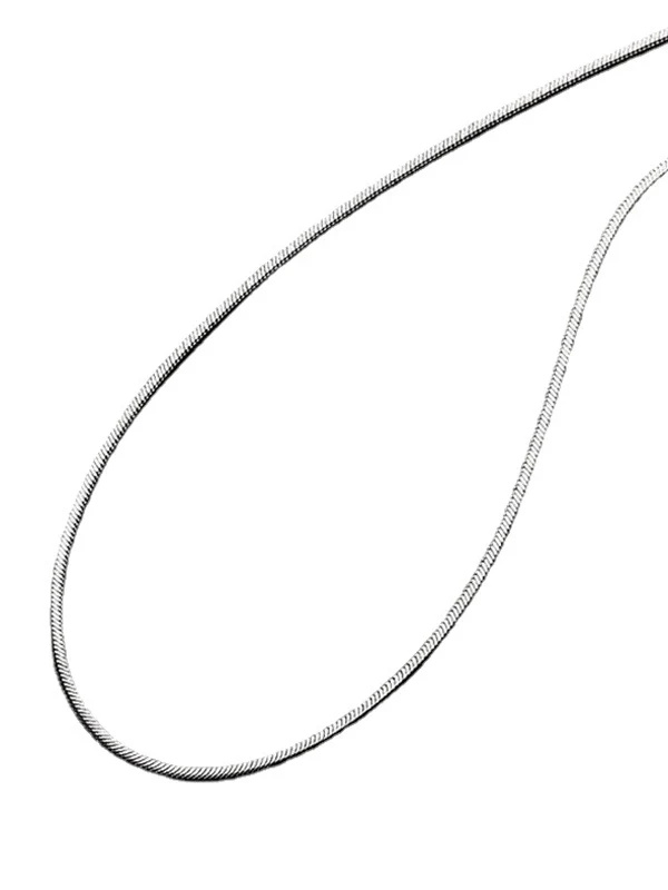 Men's Titanium Steel Simple Snake Bone Necklace - Image 4