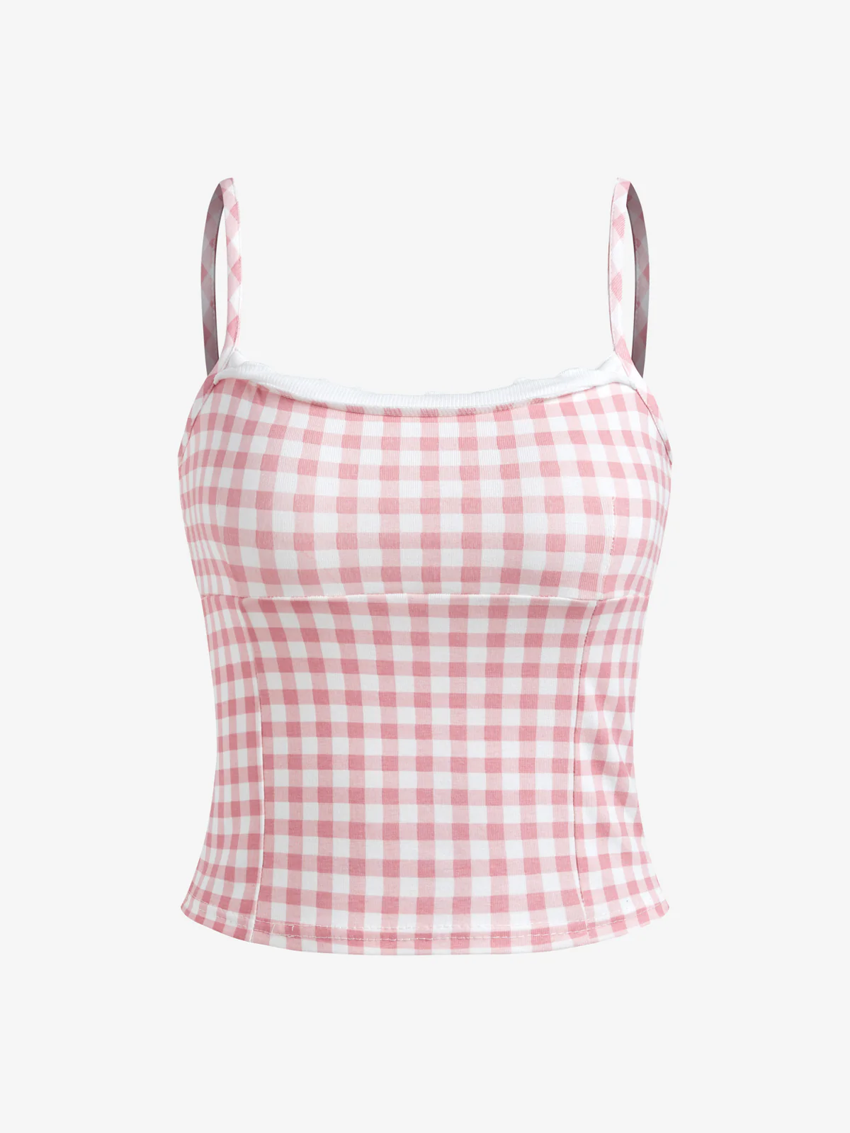 Plaid Print Cami Top - Image 7