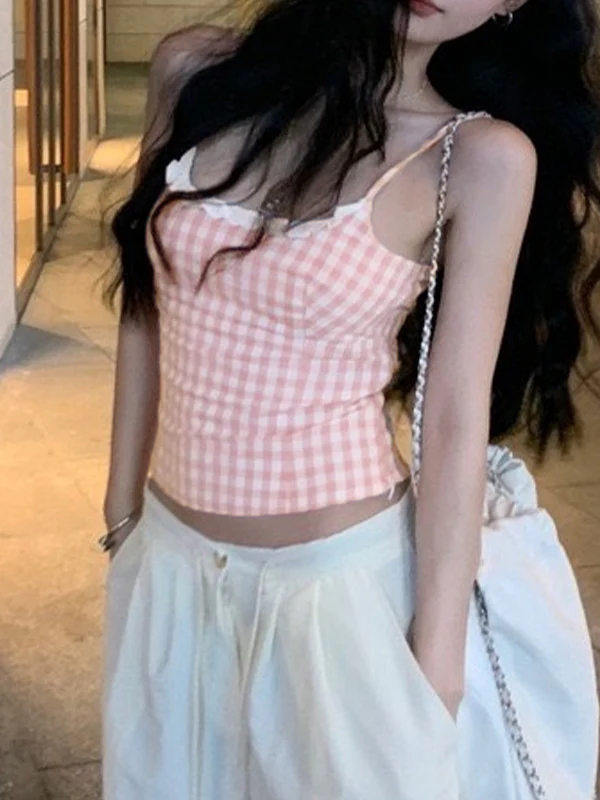 Plaid Print Cami Top - Image 8