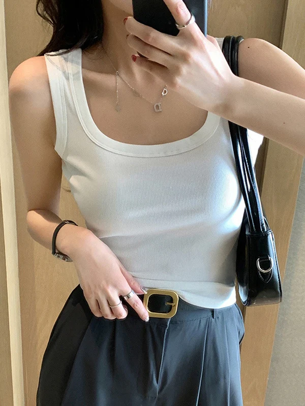 Plain Color Multiple Colors Available Tank Top - Image 13