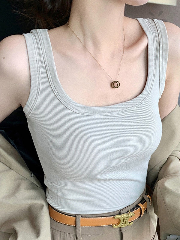 Plain Color Multiple Colors Available Tank Top - Image 14