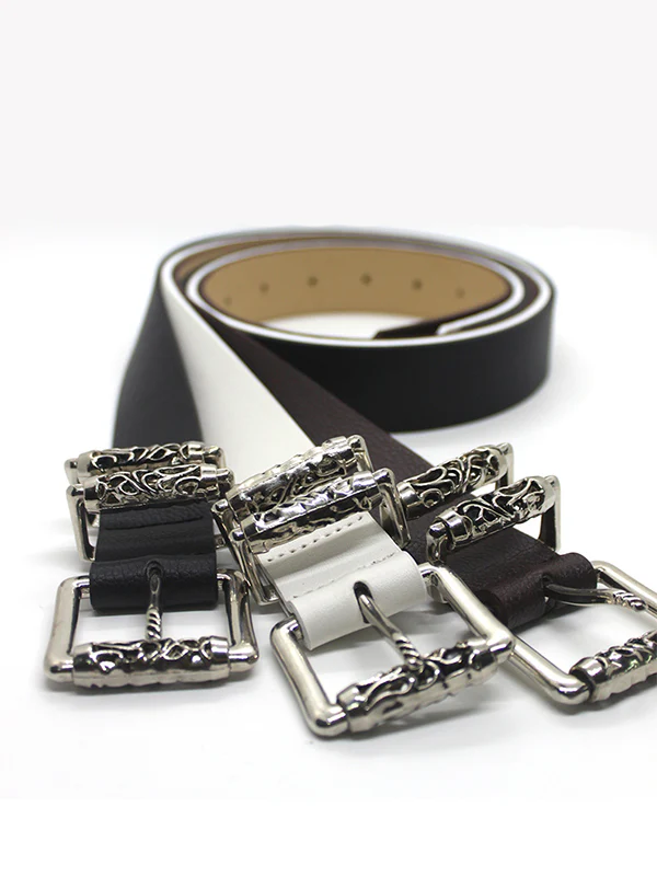 Punk Engraved Roller Buckle Belt - Image 5
