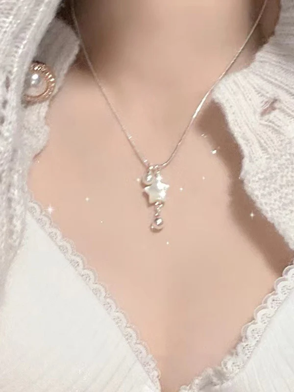 Shell Star Pendant Necklace - Image 3