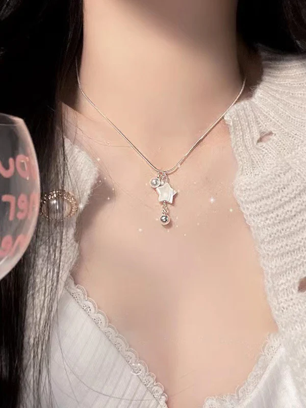 Shell Star Pendant Necklace - Image 6