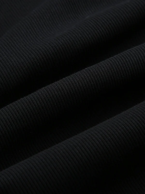 Solid Drawstring Lace Up Long Sleeve Knit - Image 11