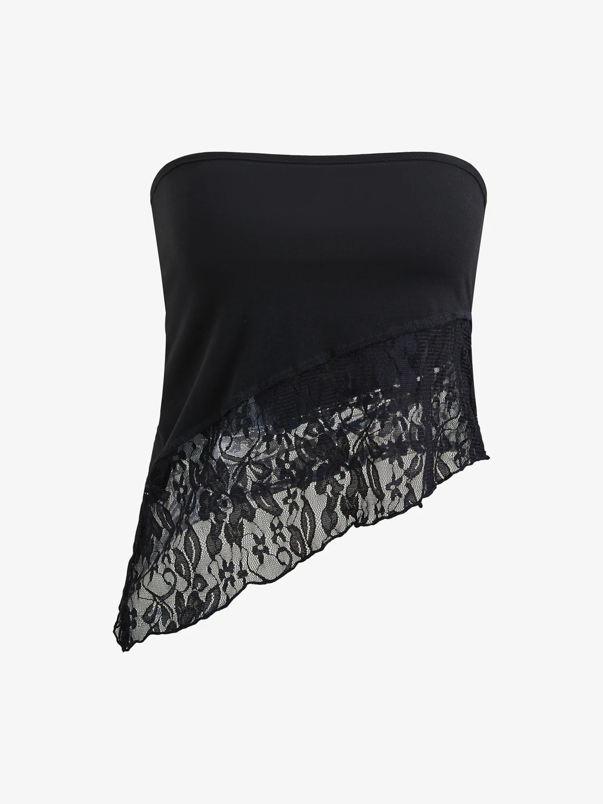 Stitching Lace Bandeau Top - Image 4