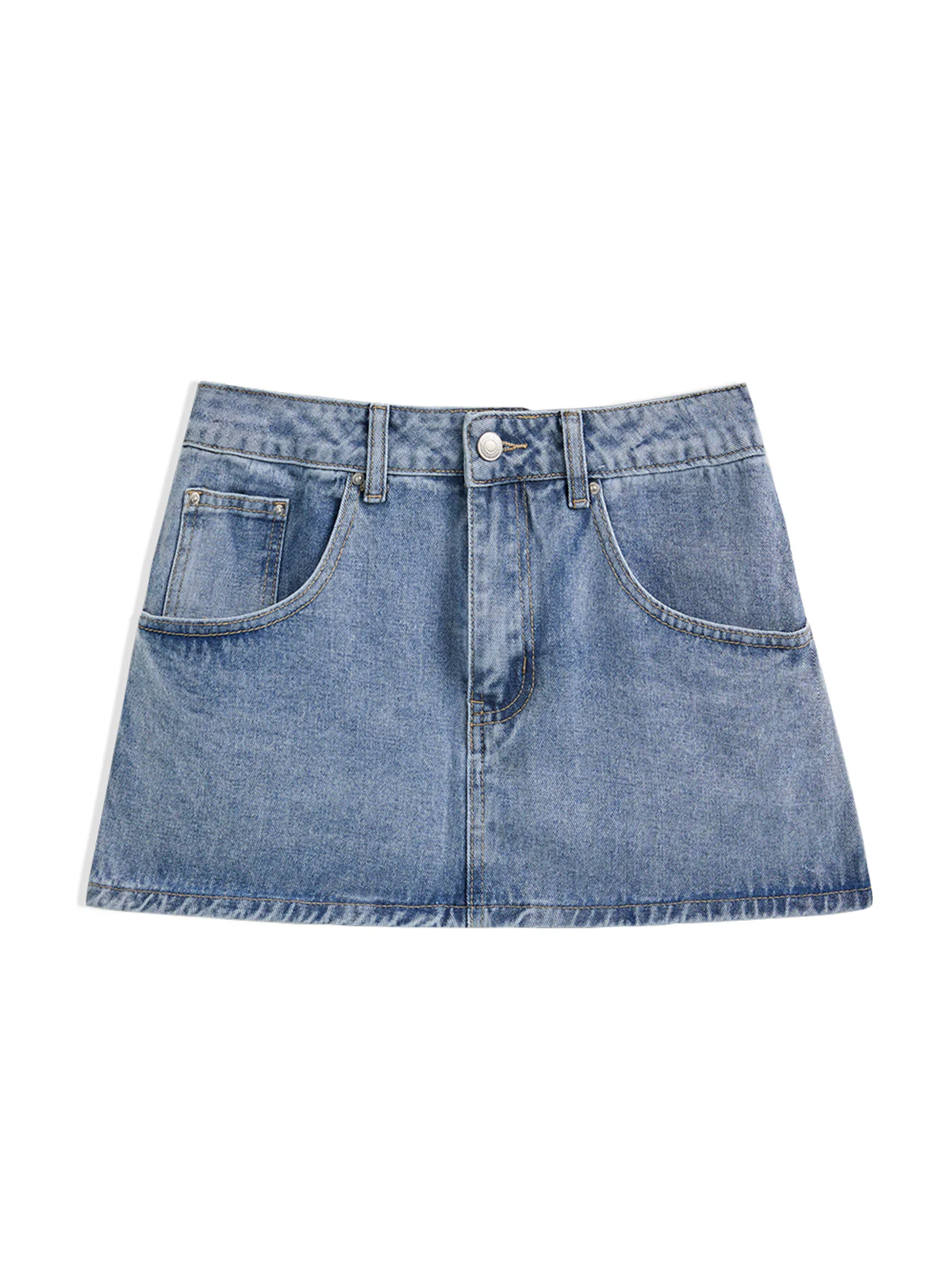 Women Y2k Mini Denim Skirt - Image 8