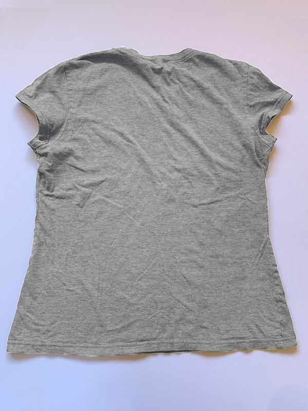 Vintage Brown Butterfly Print Short Sleeve Tee - Image 8