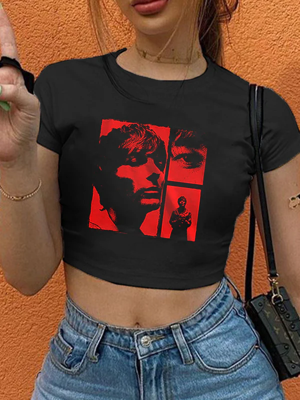 Vintage Cropped Short Sleeve Tee - Image 10