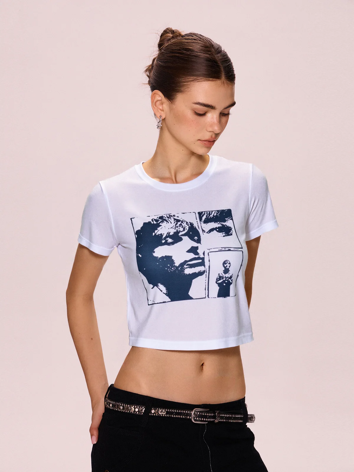 Vintage Cropped Short Sleeve Tee - Image 3