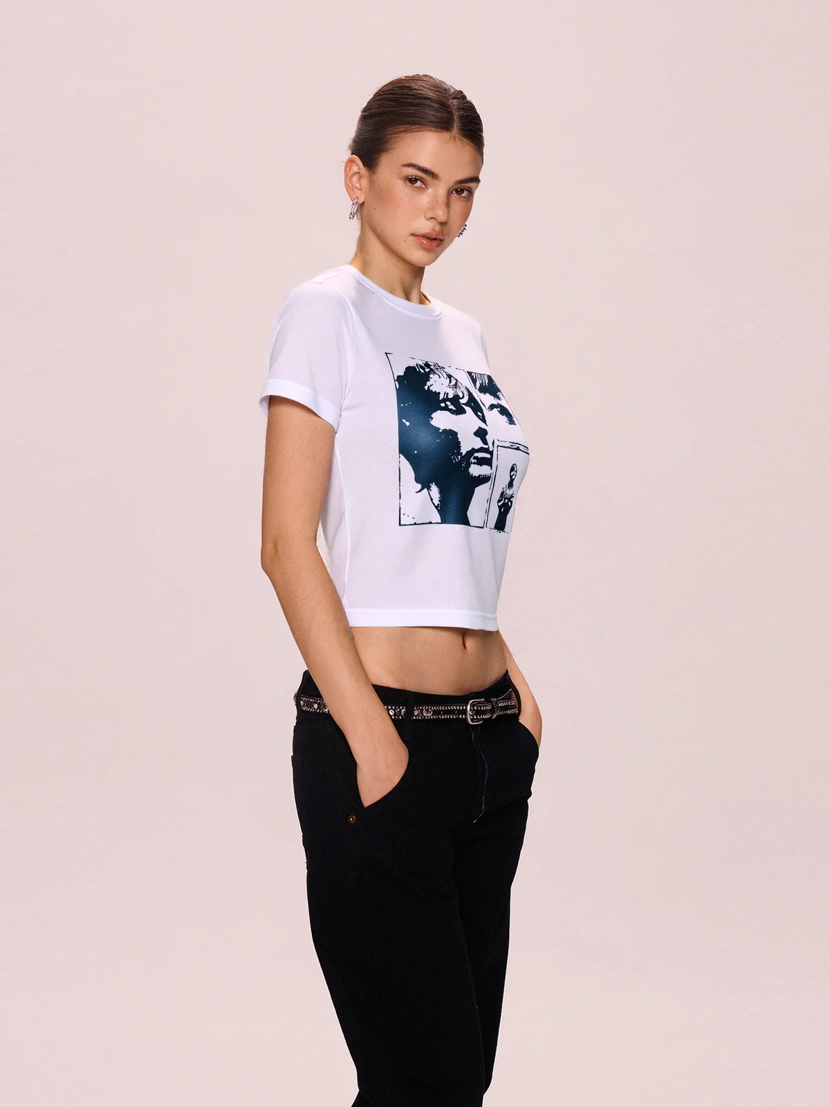 Vintage Cropped Short Sleeve Tee - Image 4
