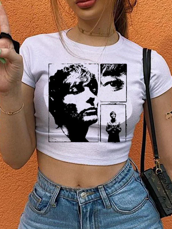 Vintage Cropped Short Sleeve Tee - Image 6