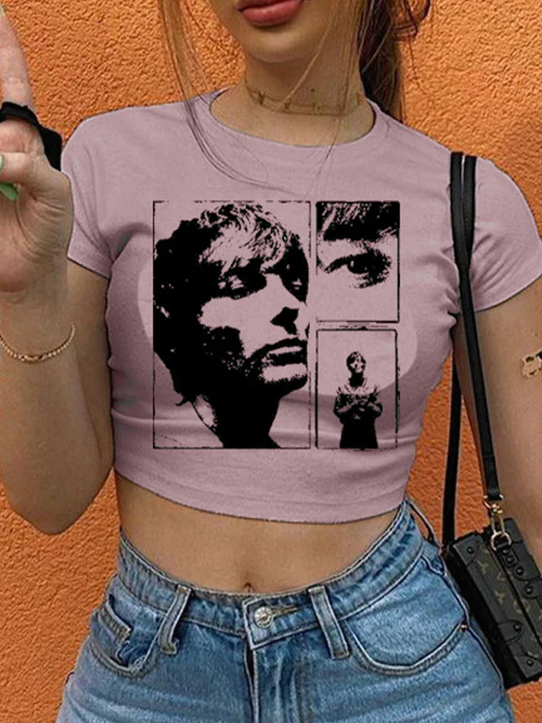 Vintage Cropped Short Sleeve Tee - Image 8