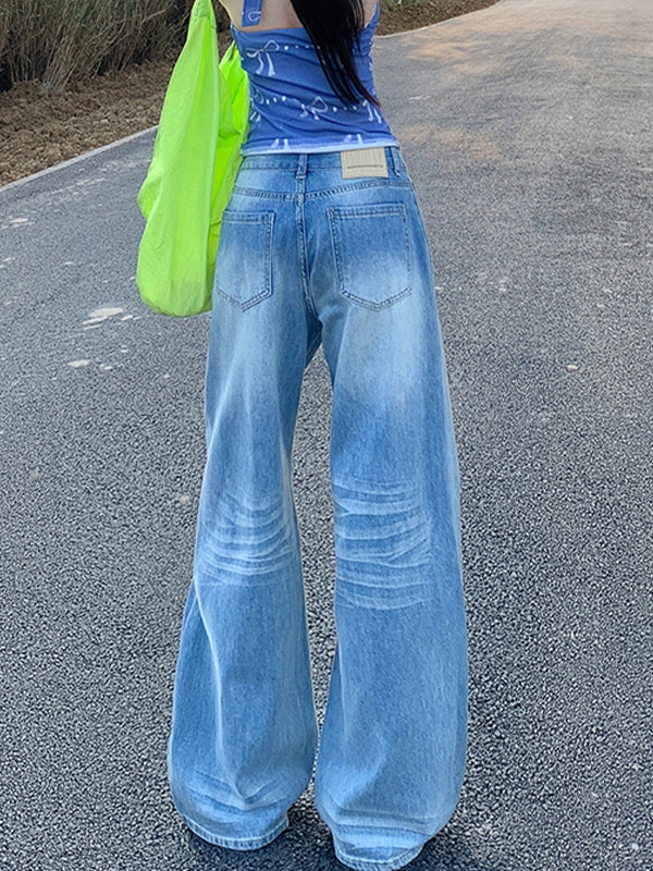 Wash Crease Boyfriend Jeans - Image 3