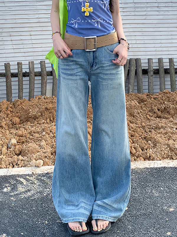 Wash Crease Boyfriend Jeans - Image 4