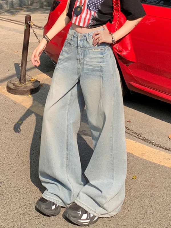 Washed Spice Loose Boyfriend Jeans - Image 4