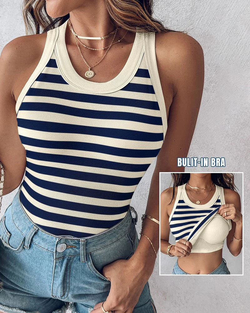 Women Built-in Bra Tank Tops - Image 6